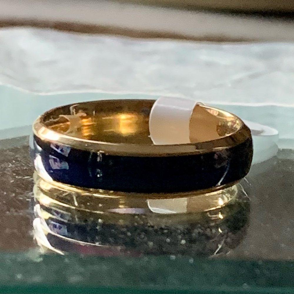 ๐ฎ70s Retro Mood Ring Size 11 NWT Unisex Gold Tone - Picture 6 of 9